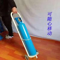 气瓶推车8L10L15L钢瓶阿斯卡利小推车搬运车工业氧气乙炔瓶手推车小拖车 8-15l单瓶白色