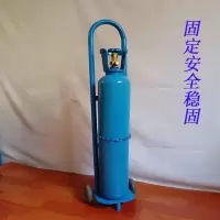 气瓶推车8L10L15L钢瓶阿斯卡利小推车搬运车工业氧气乙炔瓶手推车小拖车 8-15L双瓶蓝色