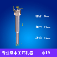 12-24木工开孔器阿斯卡利扩孔器桌面铰链打孔钻头实木塑料钻圆孔电钻工具 开孔直径19mm
