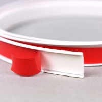 橱柜封边条u型自粘装饰切口扣条阿斯卡利pvc收边条18包边条木板家具衣柜 U18白色带胶25米一卷