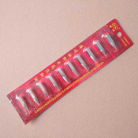 油头钢尖嘴咀阿斯卡利尖嘴油尖头嘴头油嘴头气动配件 红卡装钢枪头10个装