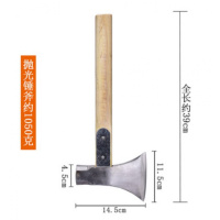 斧头劈柴大号家用木工柴阿斯卡利伐木全钢德国日本精钢户外开山消防斧子 锻打抛光锤斧