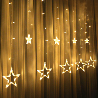 星星窗帘灯小彩灯闪灯串灯阿斯卡利满天星七彩变色网红房间布置卧室装饰灯