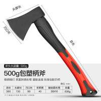 斧头劈柴开山大长斧子阿斯卡利木工小斧头刀家用户外木匠柴板斧战斧 [手柄加长38厘米]500g工业级塑胶柄斧头