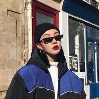 的墨镜蹦迪封帆网红防长方形美伢同款复古男女太阳眼镜紫外线小框