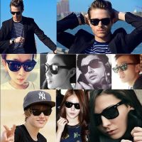 板材配近视阳镜男墨镜女复古开车偏光raybanrb2140司机镜