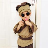 金属小圆形演出装饰复古拍照女童太子太阳镜男童墨镜儿童圆框