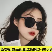 驾驶眼镜定墨镜女圆脸素颜开车制成品女有度数的偏光镜近视太阳镜