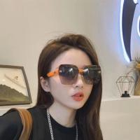 紫外线明星款潮流时尚防眼镜墨镜太阳镜偏光橘色2021爱玛黑桔网红