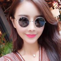 个性圆框圆框明星同款墨镜原宿风圆形太阳镜男伴郎女眼镜男女