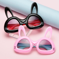 儿童眼镜可爱兔子儿童太阳镜男女宝宝墨镜男童女童潮款兔宝宝眼镜