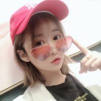 韩版旅游软妹桃心太阳镜轻时尚百搭爱心墨镜海洋片优雅太子脚眼镜