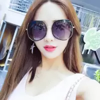 同款潮圆脸女圆脸大脸眼镜2021新款超大框墨镜明星太阳镜显瘦偏光