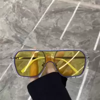 一体大框超酷不规则方框蹦迪眼镜女圆脸潮素颜网太阳镜红街拍墨镜