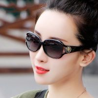墨镜女经防休闲骑车圆脸防晒太阳眼镜新款大脸紫外线