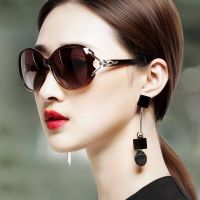 女士偏光太阳镜圆脸墨镜女潮明星款防紫外线眼镜2020新款长脸