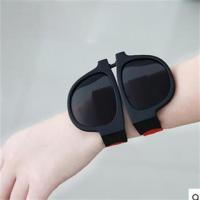 超酷时尚太阳镜手臂折叠眼镜墨镜男女潮潮红人骑行滑板啪啪圈ins