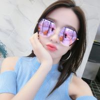 女网红气质同款高档韩版网红太阳镜2021紫外线显瘦防款大脸墨镜女