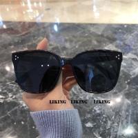 显脸小显瘦新款韩版潮gm2021ins豹纹方形太阳镜大框开车墨镜女