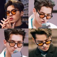 太阳眼镜2021潮小框米钉新款吴亦凡同款茶色墨镜ins男女时尚个性