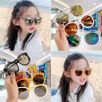 儿童太阳镜女孩紫外线男女童可爱玩具宝宝墨镜防眼镜框眼镜潮时尚