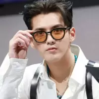 太阳镜复古橘黄色墨镜女潮吴亦凡同款眼镜男韩版ins网红街拍方框