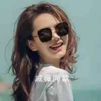 明星同款韩版潮防新款gm墨镜女紫外线太阳镜女网红大方框2021bibi