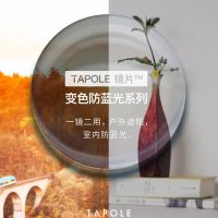 潮流框架近视眼镜女配镜男韩版抗辐射护眼防光感变色防蓝光紫外线|框+近视1.56防蓝光变灰 左右眼525度