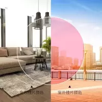 潮流框架近视眼镜女配镜男韩版抗辐射护眼防光感变色防蓝光紫外线|框+近视变粉色 左右眼475度