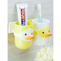 创意可爱儿童牙刷架卡通吸壁式牙刷置物架壁挂刷牙杯漱口杯套装_109_108