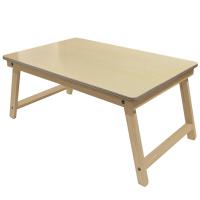 寝室宿舍笔记本电脑桌床上用懒人桌实木大号可折叠学习小书桌子书