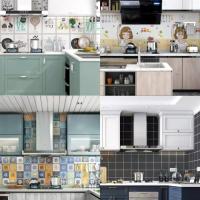 厨房防油贴纸耐高温灶台防水贴台面瓷砖贴纸橱柜防霉贴纸桌面翻新