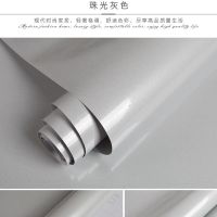 厨房防水防油贴纸橱柜餐桌家具翻新自粘墙纸灶台浴室洗手台面壁纸|珠光灰色 40CM宽X0.5米长【试用品】