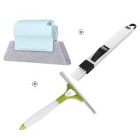 缝隙清洁刷洗扫窗户凹槽刷浴室地板刷家用强力清洁刷子地砖瓷砖刷|1个大擦+1个小刷+刮玻璃神器 颜色随机发