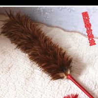 鸡毛禅子汽车家用扫灰除尘不易掉毛墙面天花板可伸缩鸡毛掸子毯子|75厘米缠皮竹子