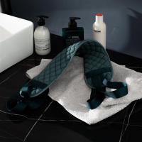 双面搓澡巾手套搓背神器拉背长条韩版磨砂强力去污去灰男女不疼|绗缝菠萝长条拉背 灰色