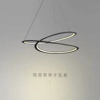 北欧创意客厅吊灯艺术个性餐厅吊灯环形吧台灯咖啡厅设计师灯