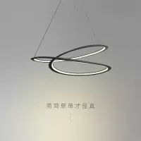 北欧创意客厅吊灯艺术个性餐厅吊灯环形吧台灯咖啡厅设计师灯