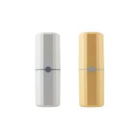 简约家用旅行洗漱杯漱口杯牙桶牙刷牙膏收纳盒牙具盒便携式套装|奶油白+芒果黄 小清新[素色风]