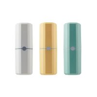 简约家用旅行洗漱杯漱口杯牙桶牙刷牙膏收纳盒牙具盒便携式套装|奶油白+芒果黄+牛油果绿 小清新[素色风]