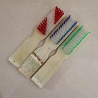 天然竹制鞋刷子硬毛洗鞋刷地毯刷家用洗衣刷长柄刷方形清洁地板刷|长竹鞋刷[5把装]