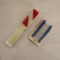 天然竹制鞋刷子硬毛洗鞋刷地毯刷家用洗衣刷长柄刷方形清洁地板刷|长柄竹刷1把+方块竹洗衣刷1个