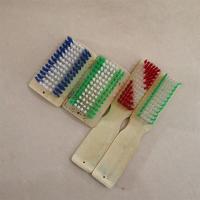 天然竹制鞋刷子硬毛洗鞋刷地毯刷家用洗衣刷长柄刷方形清洁地板刷|长柄竹鞋刷3把+方块洗衣刷3个
