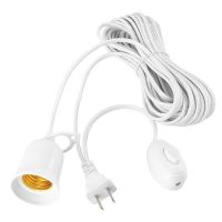 家用e27螺口灯头线插座节能电灯泡吊悬挂式灯座线带开关插头线|新款3米（实长2.1米）