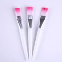 时尚化妆刷软毛美容刷白杆面膜刷动物毛粉底刷子美容工具|白杆银管面膜刷 10支独立装