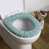 型加厚马桶圈家用坐便器坐便套四季可用可水洗新品促销|北欧纯色1只装--绿