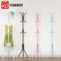 简易落地衣帽架铁艺简约时尚衣架室内厅衣服架子多功能合一