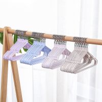 [防滑加粗衣架10-50支]衣架家用衣撑儿童无痕衣挂钩晾衣服架 儿童款29cm[防滑加粗凹槽款] 10支装