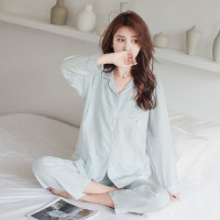 Tomom兔妈秋季纯棉薄款透气吸汗双层纱居家服套装孕妇哺乳睡衣产后月子服