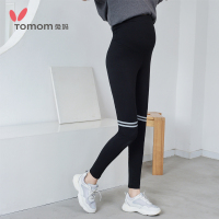 Tomom兔妈孕妇装秋装孕妇打底裤修身休闲裤印花托腹裤弹力孕妇打底裤